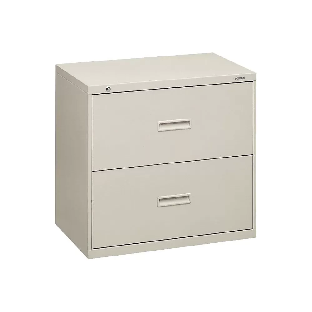 HON 400 Series 2-Drawer Lateral File Cabinet, Letter/Legal, Light Gray, 30"W (BSX432LQ) Shop