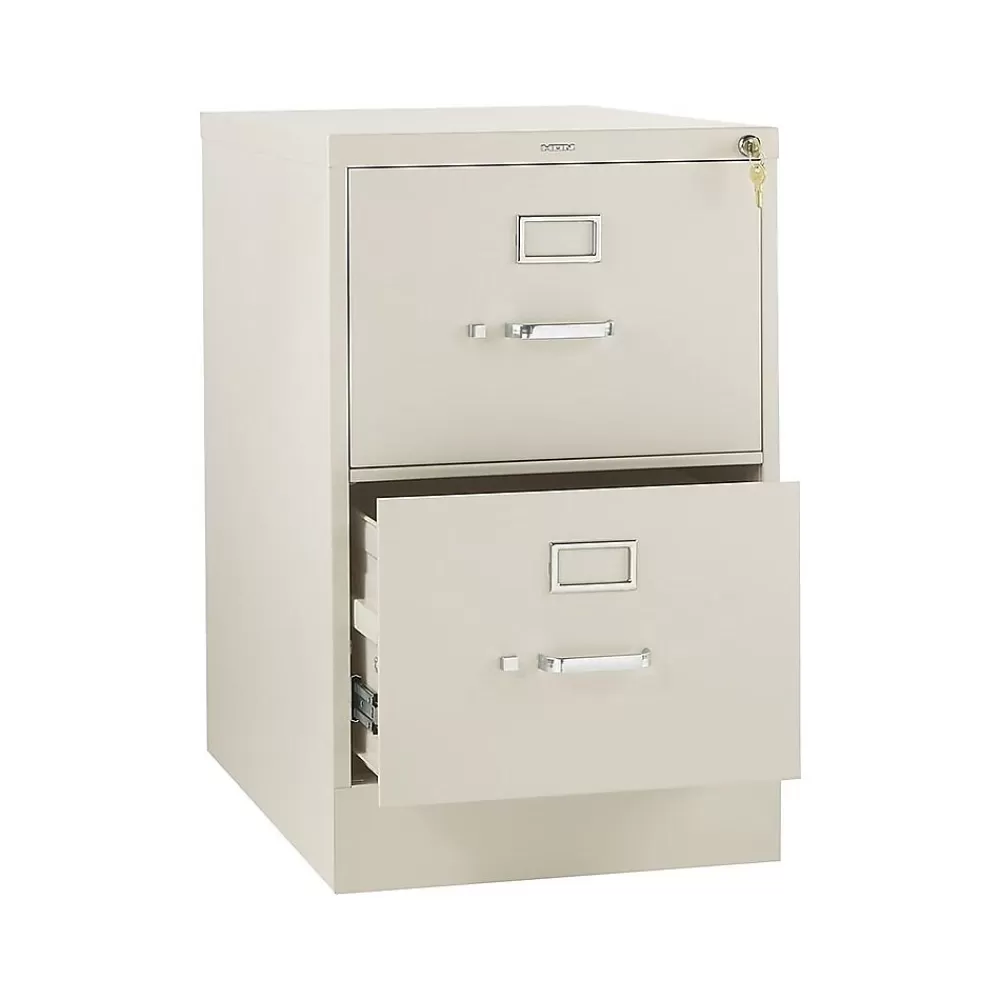 HON 310 Series 2-Drawer Vertical File Cabinet, Legal Size, Lockable, 29"H x 18.25"W x 26.5"D, Putty (312CPL) Shop