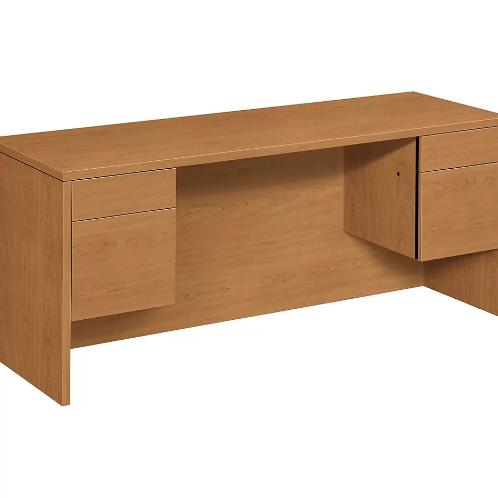 HON 10500 Series Kneespace Credenza 72"W, Harvest, 29 1/2"H x 72"W x 24"D Store