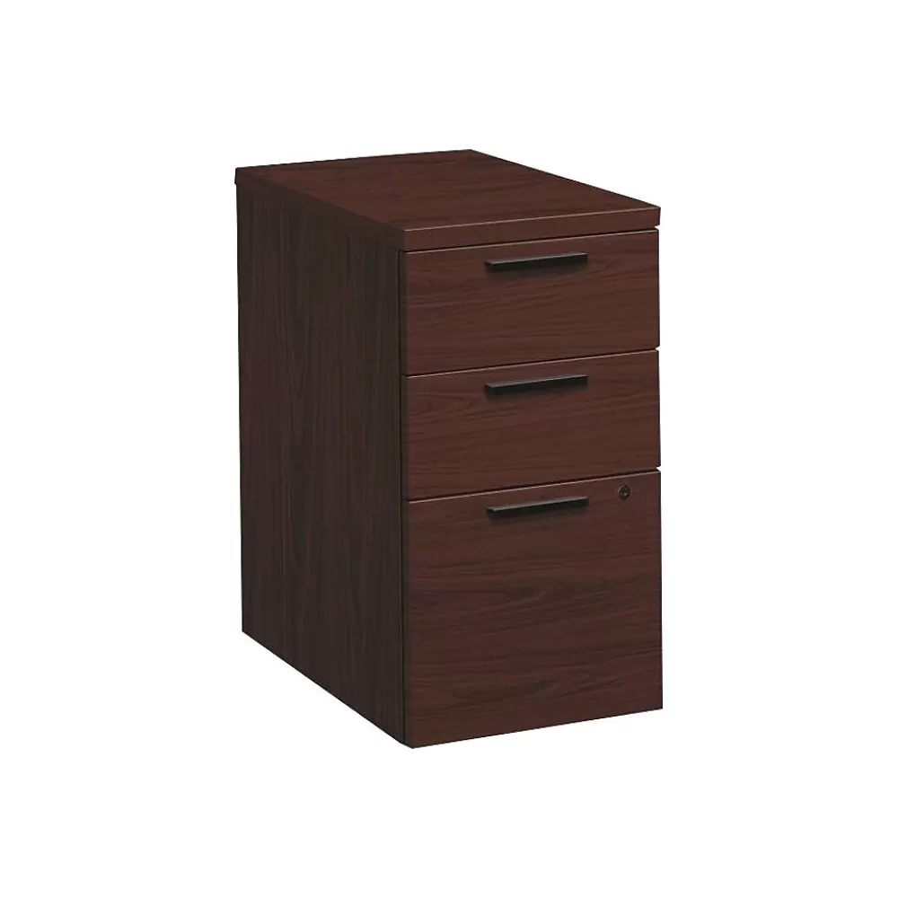 HON 10500 Series Mobile Vertical File Cabinet, Letter/Legal Size, Lockable, 28"H x 15.75"W x 22.75"D, Mahogany (105102NN) Best Sale