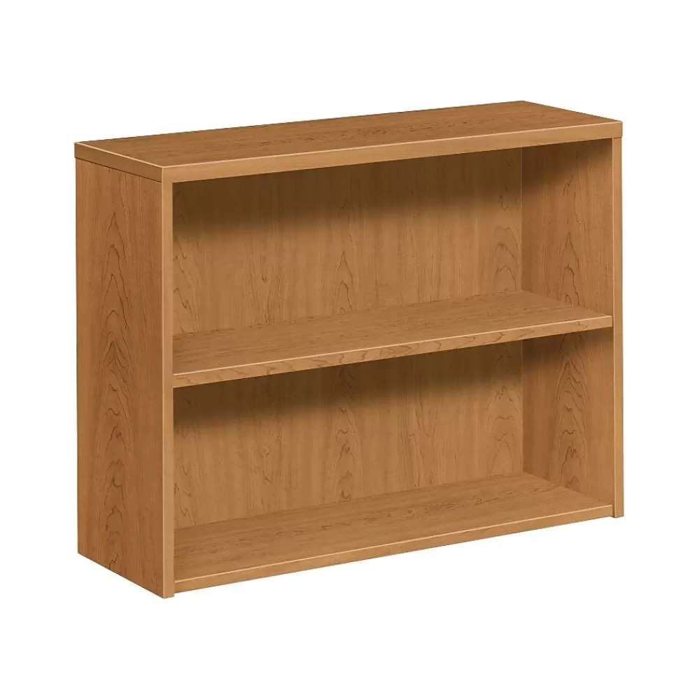 HON 10500 Series 2-Shelf Bookcase, 29 5/8"H x 36"W x 13 1/8"D, Harvest (H105532CC) Online