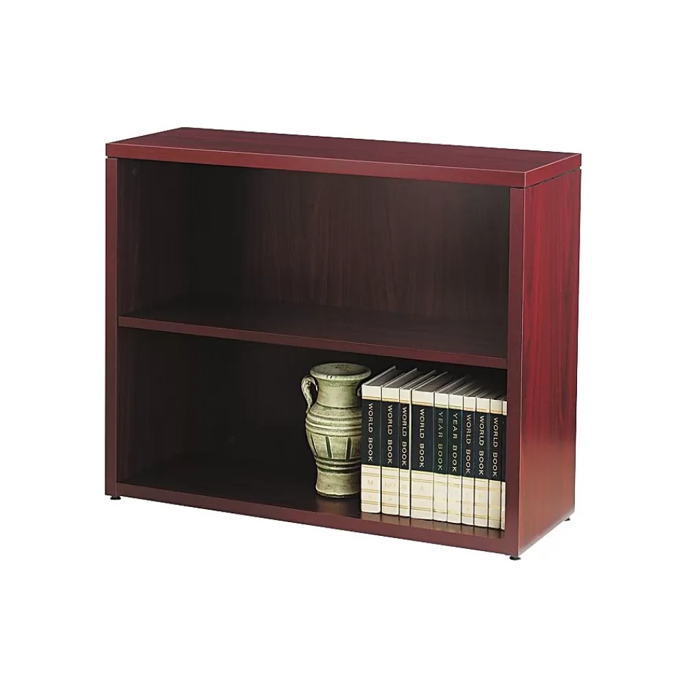 HON 10500 Series 2-Shelf Bookcase, 29 5/8"H x 36"W x 13 1/8"D, Mahogany (H105532NN) Flash Sale