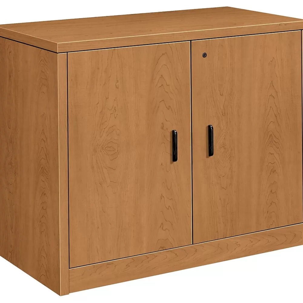 HON 10500 Series Storage Cabinet, 36"W, Harvest, 29 1/2"H x 36"W x 20"D Store