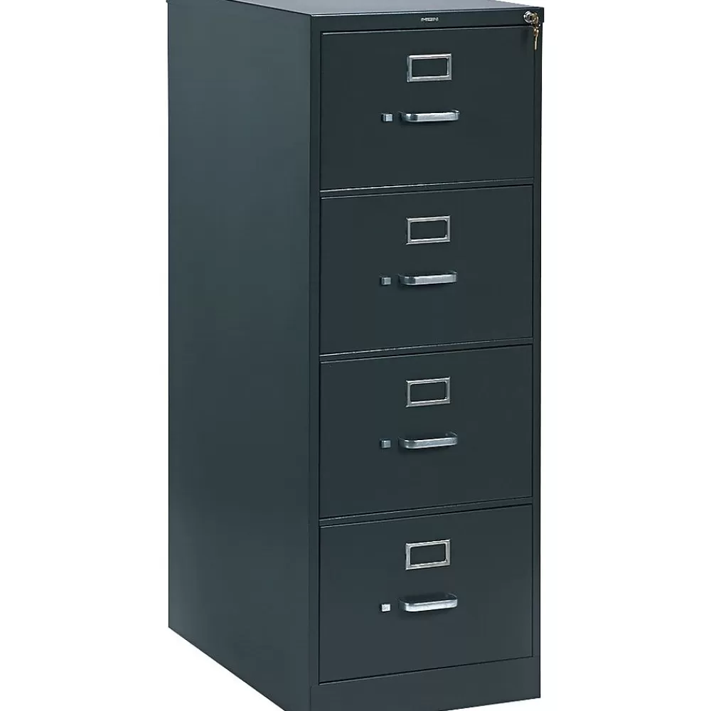 HON 310 Series Vertical File Cabinet, Legal, 4-Drawer, Charcoal, 26 1/2"D (314CPS) Shop