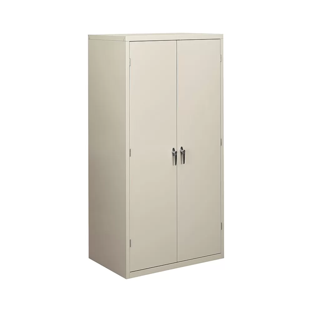 HON Brigade 72" Steel Storage Cabinet with 5 Shelves, Light Gray (SC2472Q) Clearance