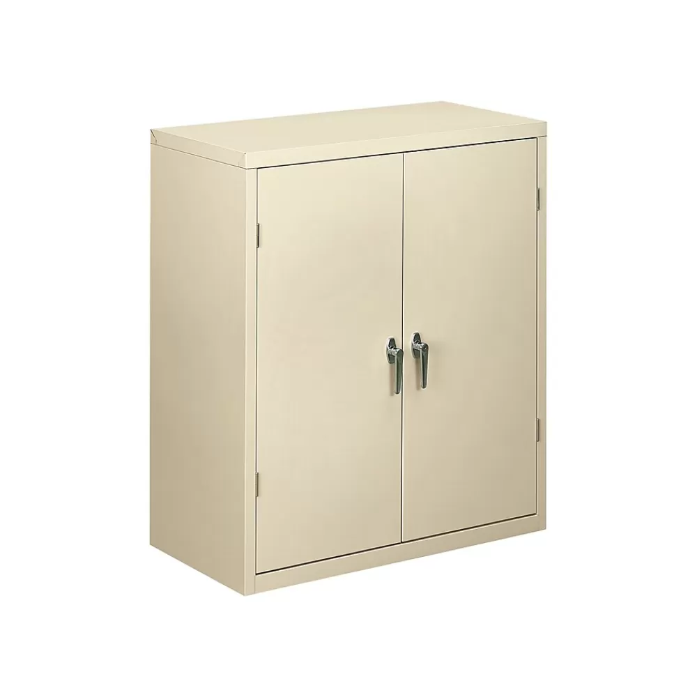 HON Brigade 42" Steel Storage Cabinet with 3 Shelves, Putty (SC1842L) Sale