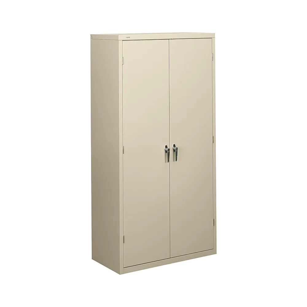 HON Brigade 72" Steel Storage Cabinet with 5 Shelves, Putty (SC1872L) New