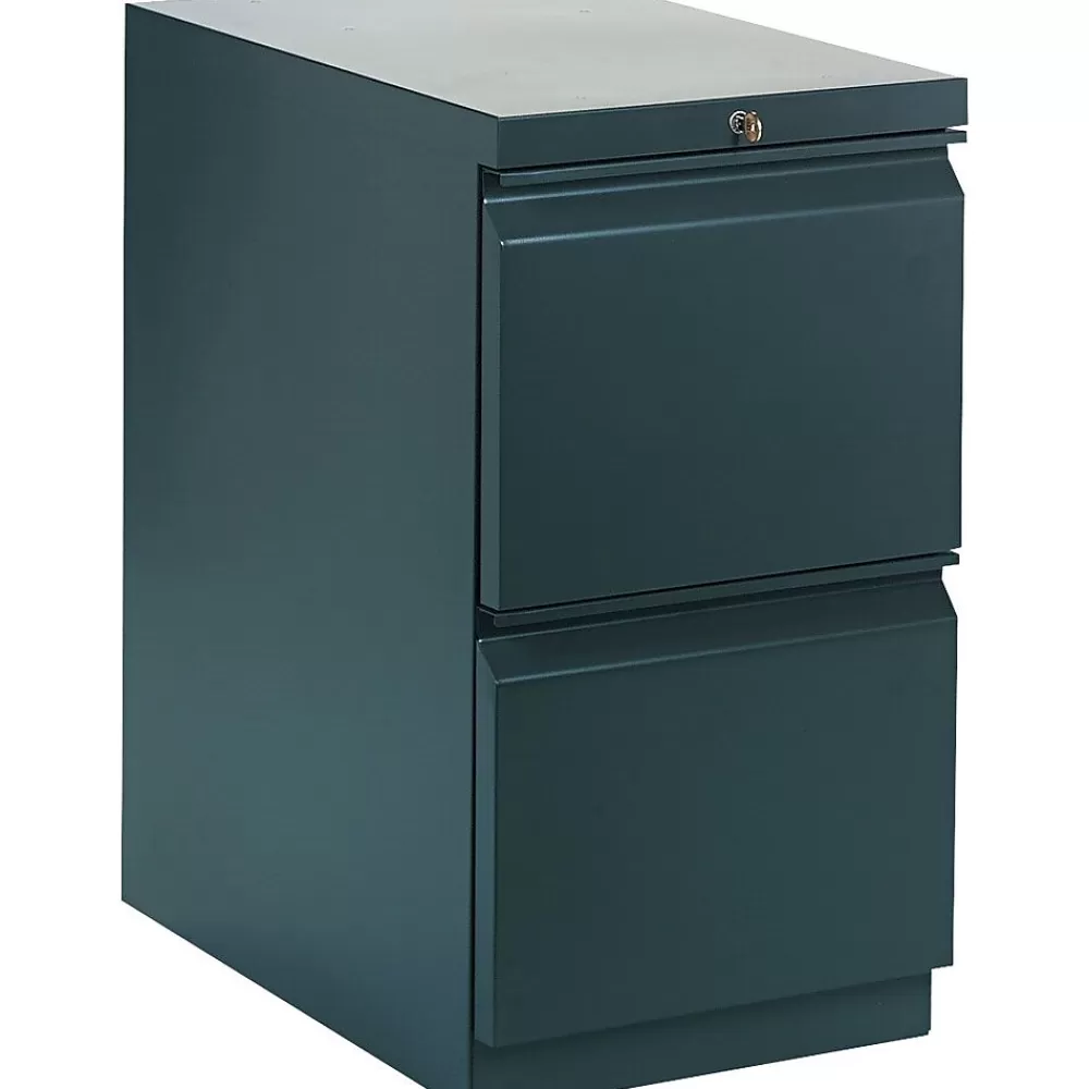 HON Brigade 2-Drawer Mobile Vertical File Cabinet, Letter Size, Lockable, 28"H x 15"W x 23"D, Charcoal (H33823RS) Shop
