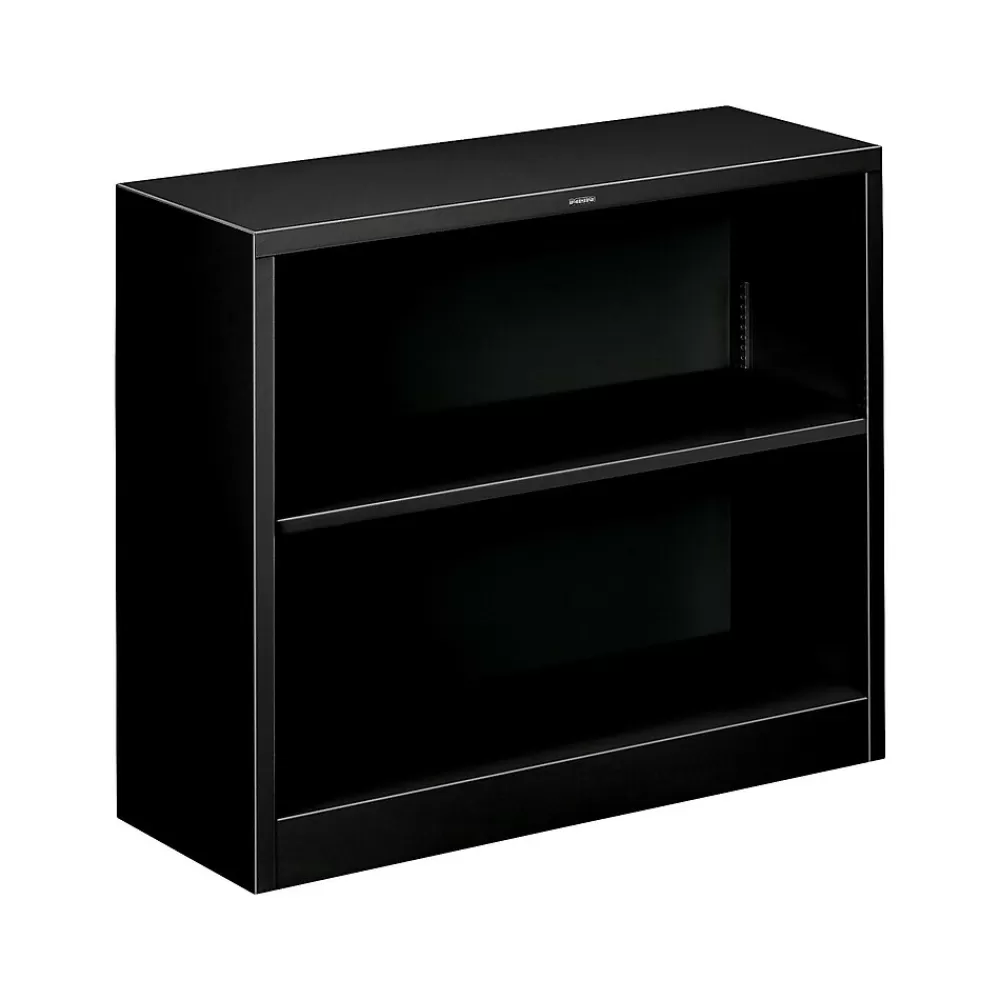 HON Brigade 2-Shelf 29"H Bookcase, Black Steel (S30ABCP) Flash Sale