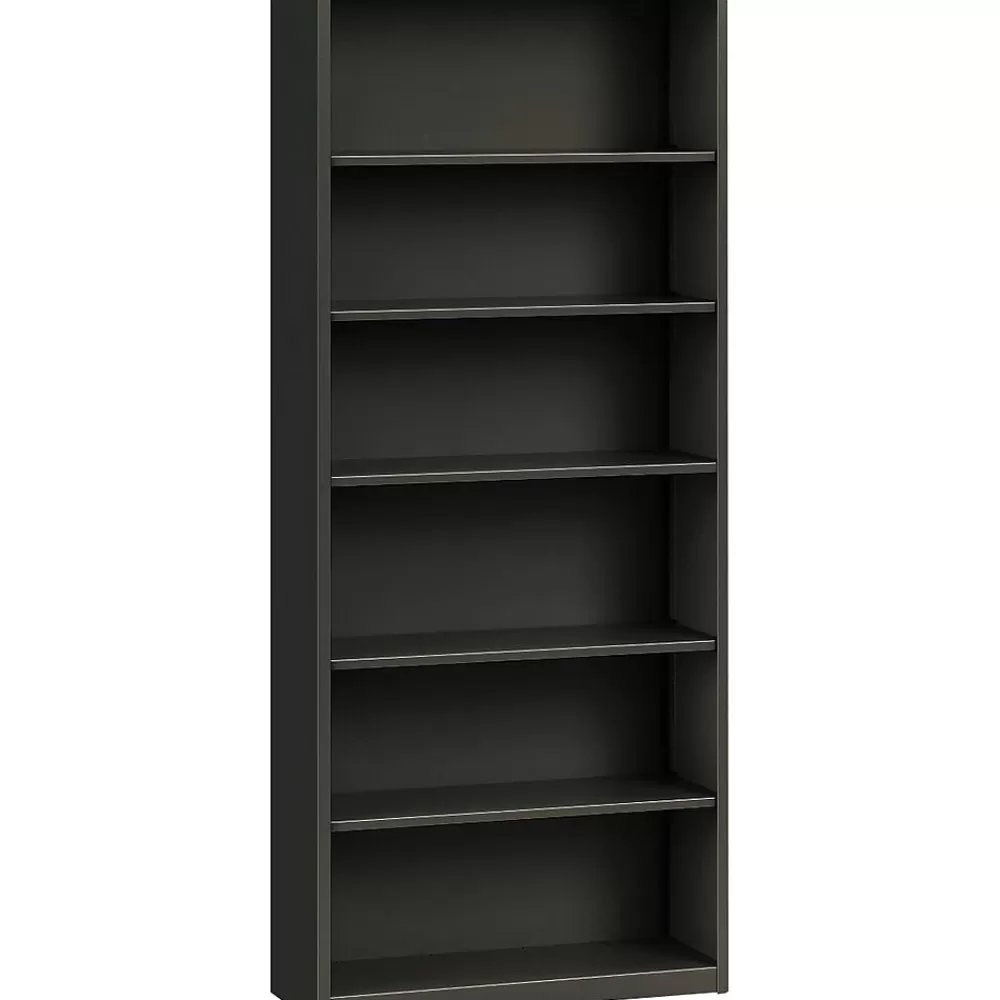 HON Brigade 6-Shelf Metal Bookcase, 81 1/8"H x 34 1/2"W x 12.63"D, Charcoal (S82ABCS) Shop
