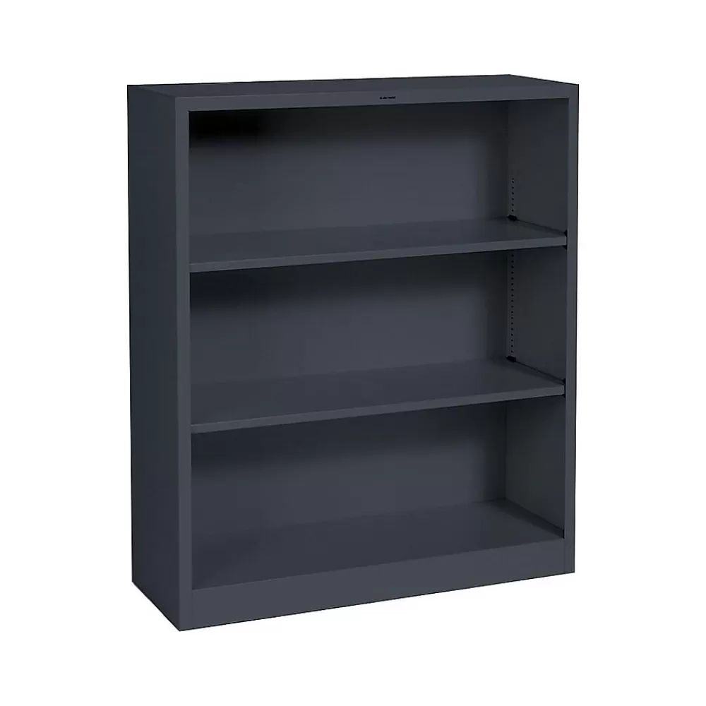 HON Brigade 3-Shelf Standard Bookcase, Charcoal (S42ABCS) Online