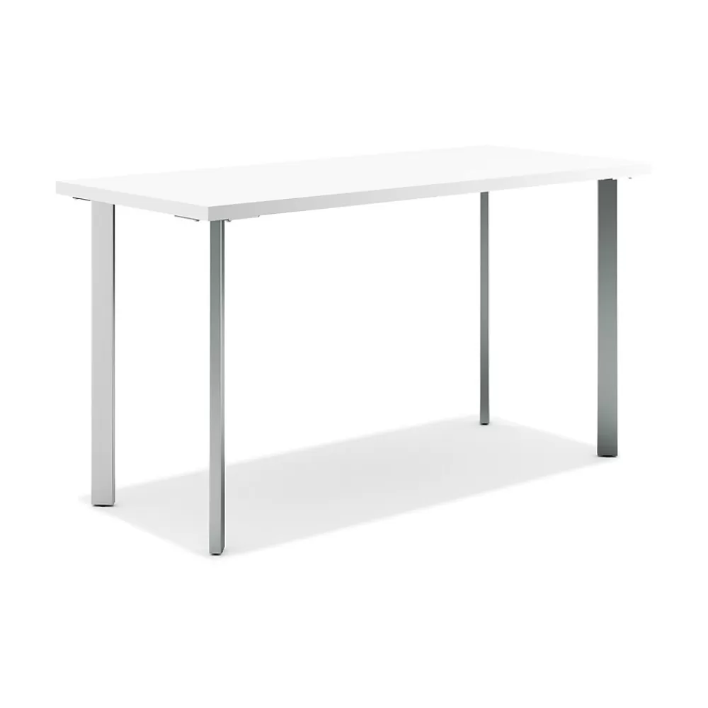 HON Coze 54"W Desk, Designer and Silver (RPL2454DWP6) White Cheap