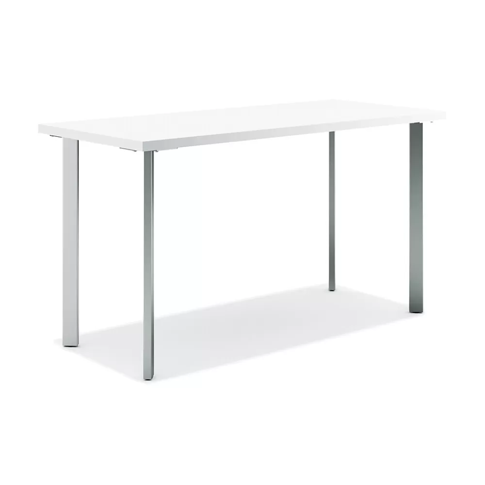 HON Coze 48"W Desk, Designer and Silver (RPL2448DWP6) White Shop