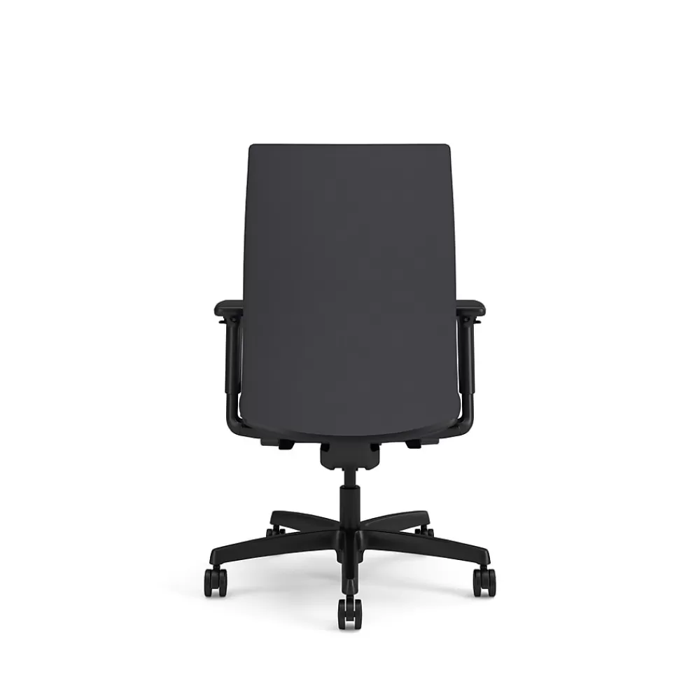 HON Ignition 2.0 Ergonomic Vinyl Upholstered Swivel Task Chair, Basalt (HIWMUKD.Y2.A.H.SX23.NL.SB.T) Dark Gray Hot