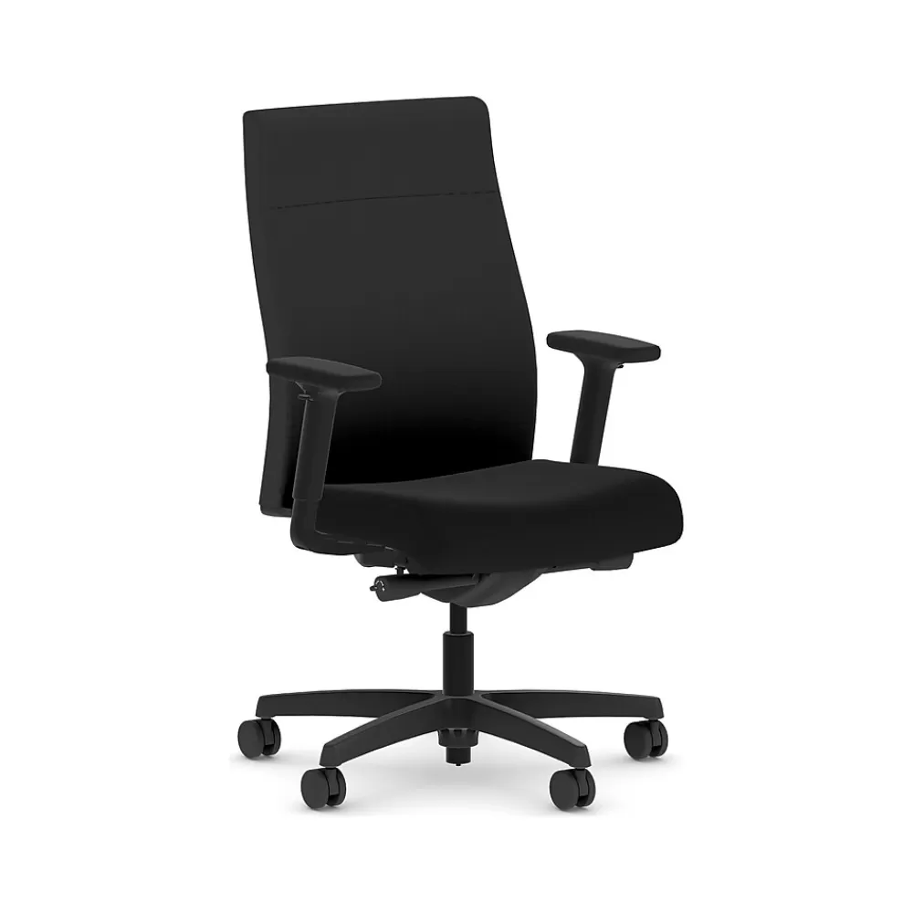 HON Ignition 2.0 Fabric Swivel Task Chair, Black (HIWMUKD.Y2.A.H.CU10.NL.SB.T) Best Sale