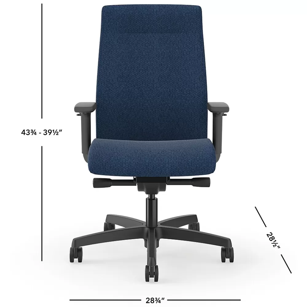 HON Ignition 2.0 Fabric Task Chair, Pattern (I2U2AHAX13TK) Navy Hot