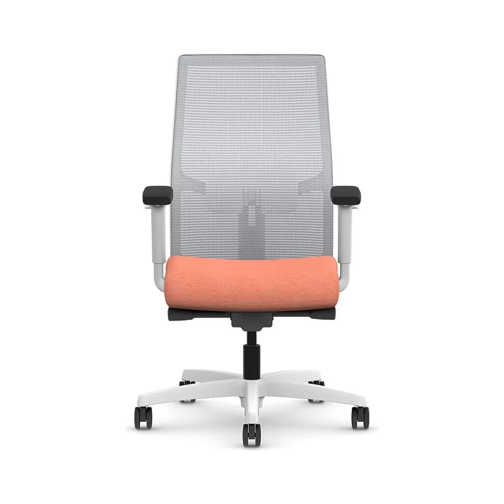 HON Ignition 2.0 Fabric/Mesh Swivel Task Chair, Passion Fruit/Designer White (HIWMMKD.Y2.A.H.IF.HAML02.DW.SB.DWX) Outlet