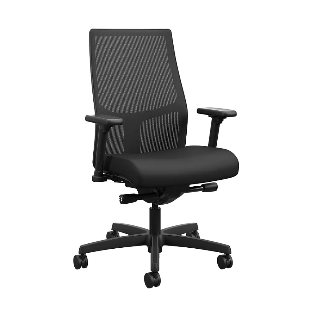 HON Ignition 2.0 Mesh Back Fabric Computer and Desk Chair, Black (HIWMMKD.Y2.A.H.IM.CU10.NL.SB.T) Clearance