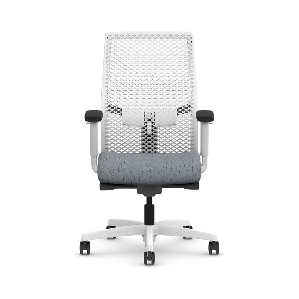 HON Ignition 2.0 ReActiv Fabric Swivel Task Chair, Basalt/Designer White (HIWMRAKD.Y2.A.H.DWR.APX25.DW.SB.DWX) Discount