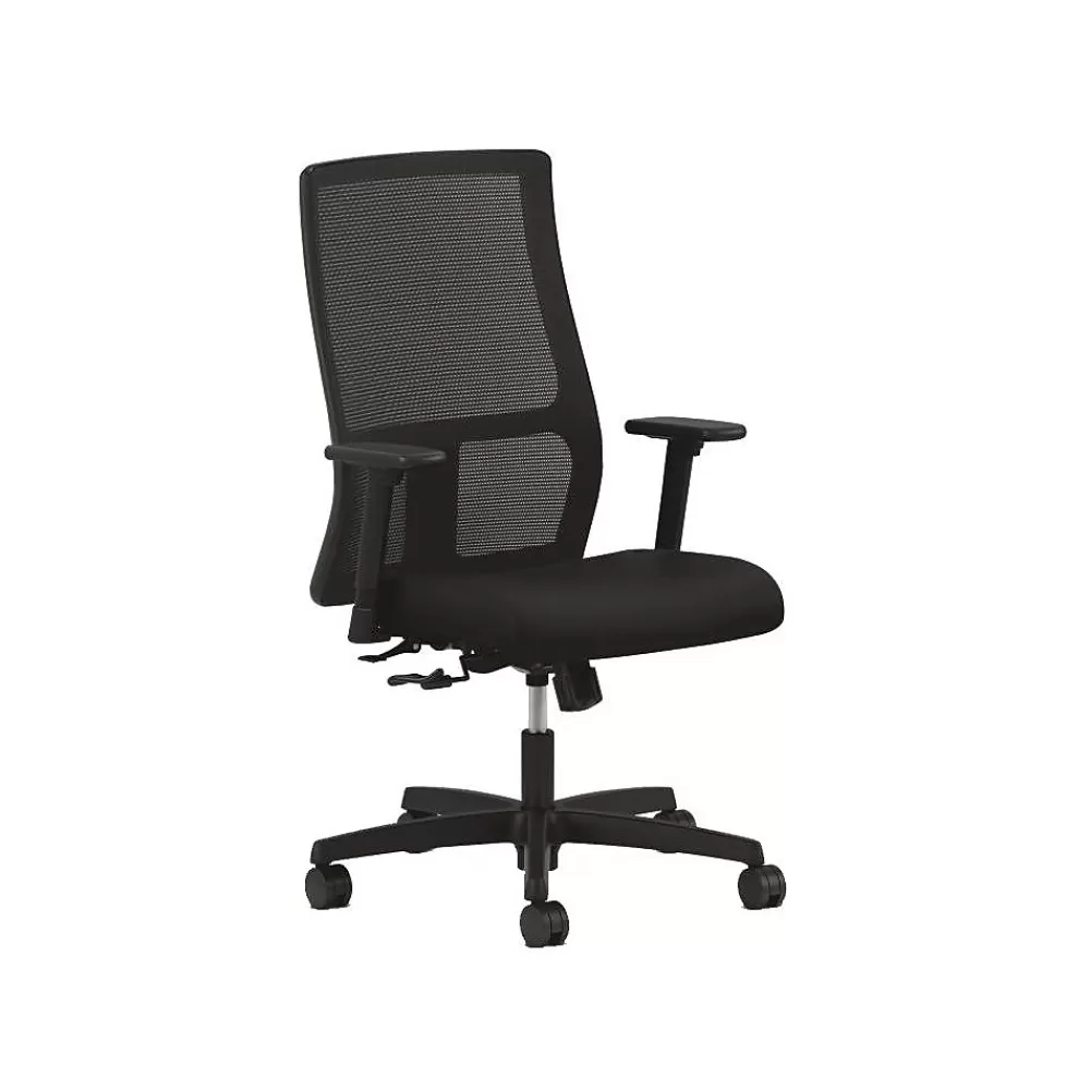 HON Ignition Mesh Back Fabric Computer and Desk Chair, Black (HIWM1.A.H.M.CU10.T.SB) Discount