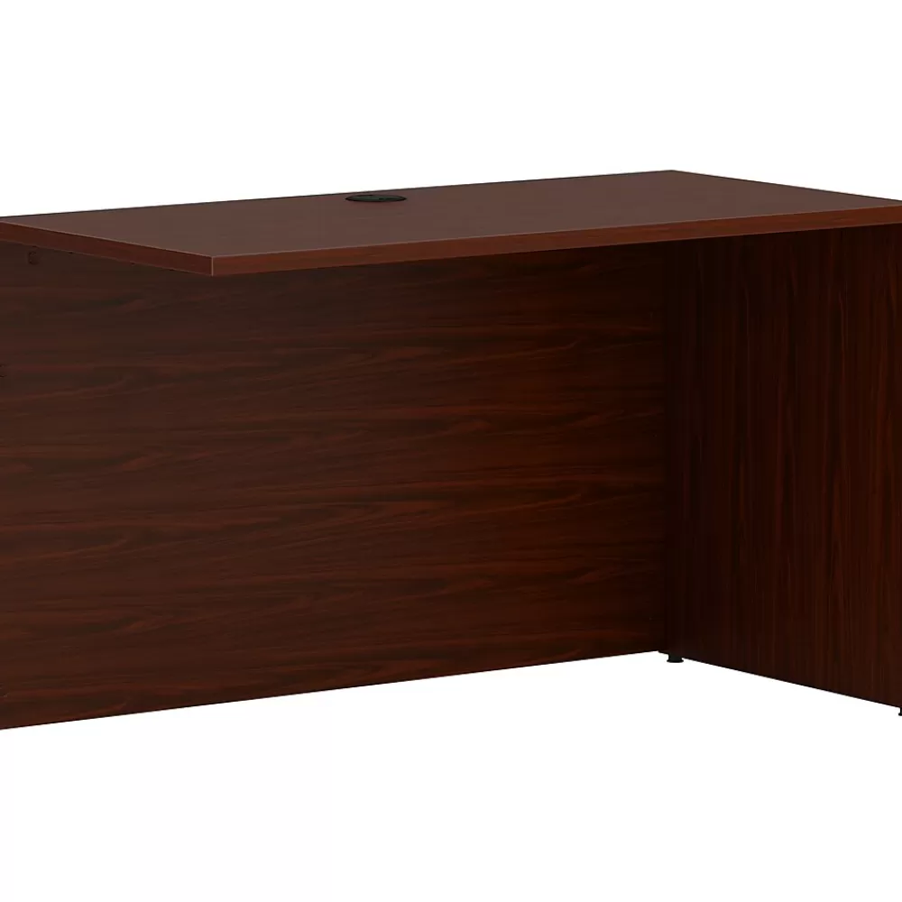 HON Mod 48" Computer Desk, Traditional Mahogany (HLPLRS4824LTM1) Outlet