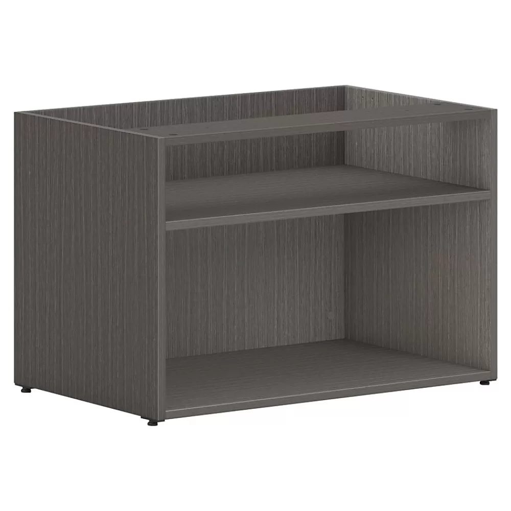 HON Mod 21" Low Open Storage Credenza with 2 Shelves, Slate Teak (HLPLCL3020S.LSL1) Cheap
