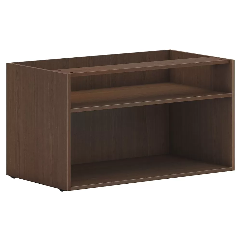 HON Mod 21" Low Storage Credenza with 2 Shelves, Sepia Walnut (HLPLCL3620S.LSE1) Outlet