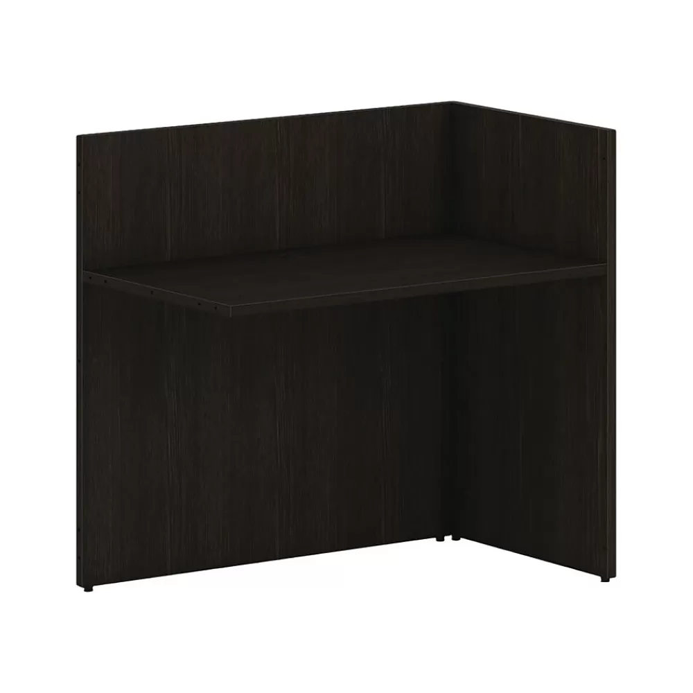 HON Mod 42" Reception Return Shell Desk, Java Oak (HLPLRCPNRS4225.LJA1) Outlet