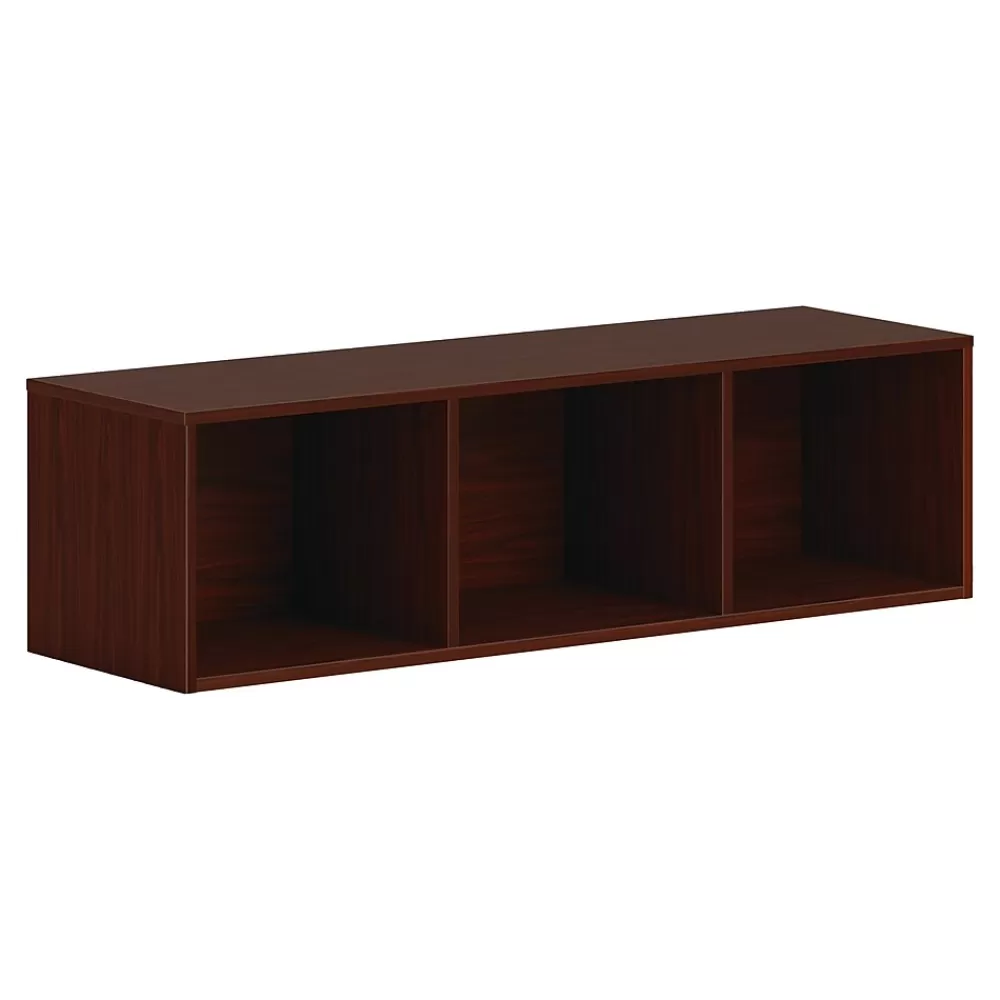 HON Mod 13.5" Wall Cabinet with 1 Shelf, Traditional Mahogany (HLPLWMH48.LTM1) Clearance