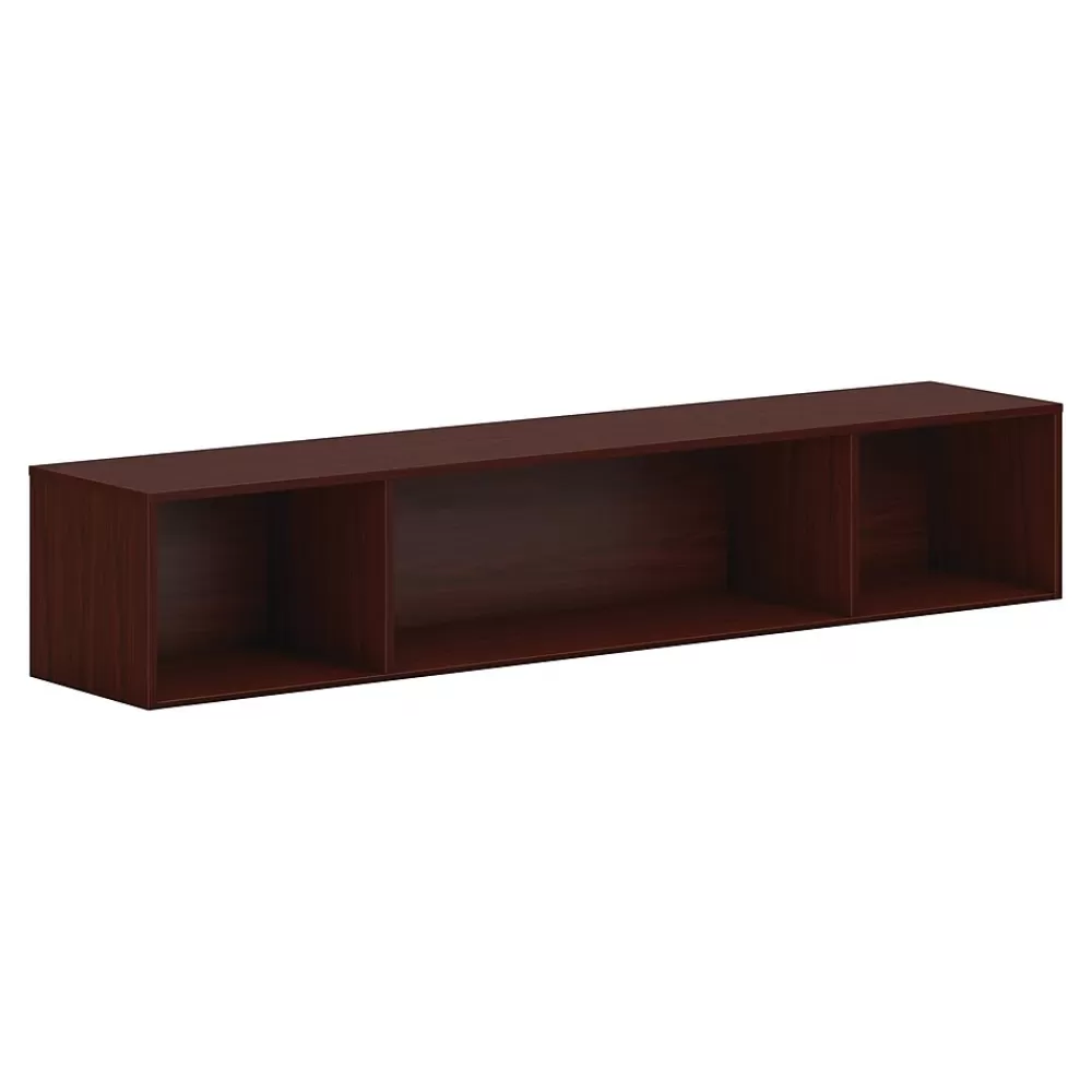 HON Mod 13.5" Wall Cabinet with 1 Shelf, Traditional Mahogany (HLPLWMH72.LTM1) Outlet