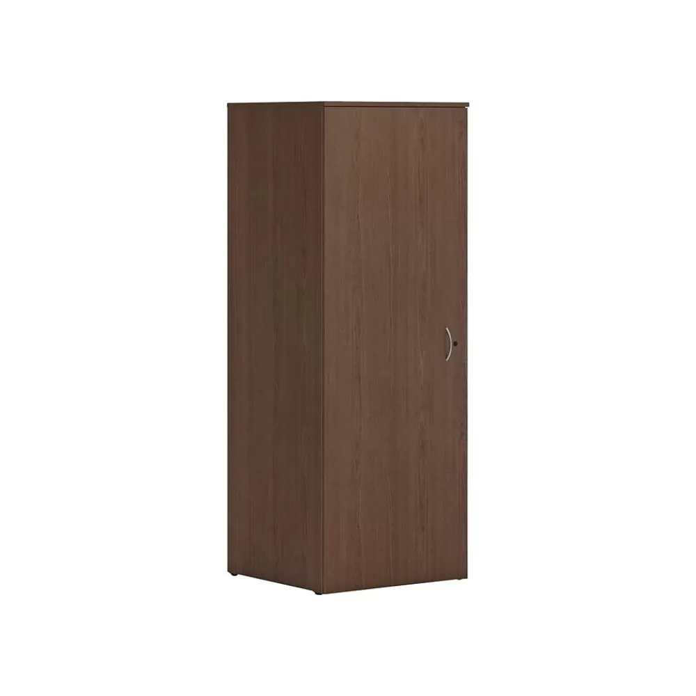 HON Mod 65" Wardrobe with 1 Shelf, Sepia Walnut (HLPLW2424.LSE1) Flash Sale