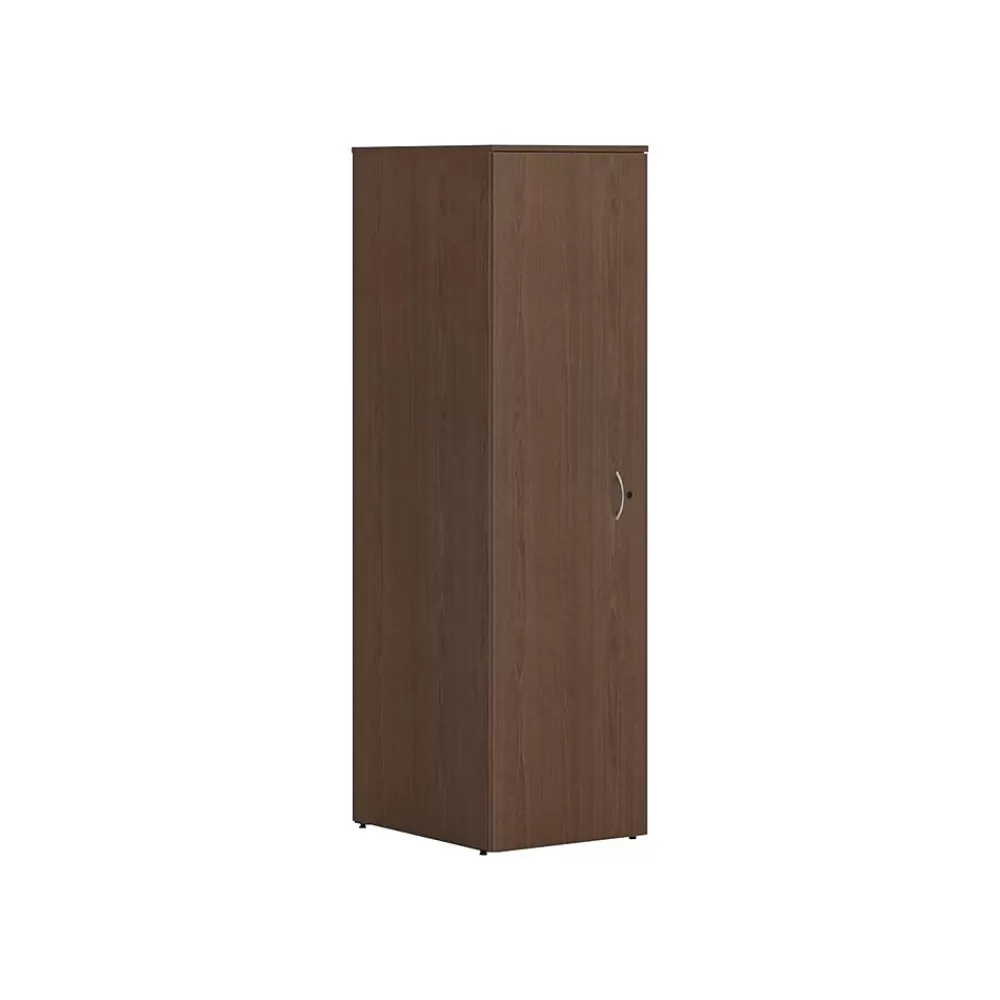 HON Mod 65" Wardrobe with 1 Shelf, Sepia Walnut (HLPLW1824.LSE1) Discount