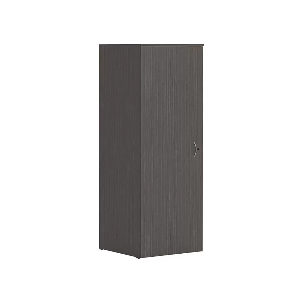 HON Mod 65" Wardrobe with 1 Shelf, Slate Teak (HLPLW2424.LSL1) Flash Sale