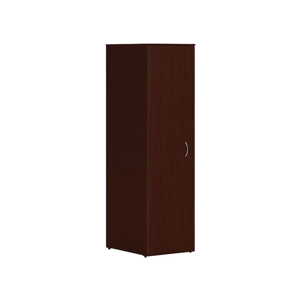 HON Mod 65" Wardrobe with 1 Shelf, Traditional Mahogany (HLPLW1824.LTM1) Cheap