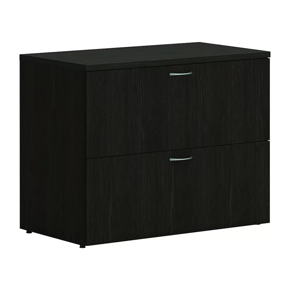HON Mod 2-Drawer Lateral File Cabinet, Letter/Legal Size, Lockable, 29"H x 36"W x 20"D, Java Oak (HLPLLF3620L2.LJA1) Online