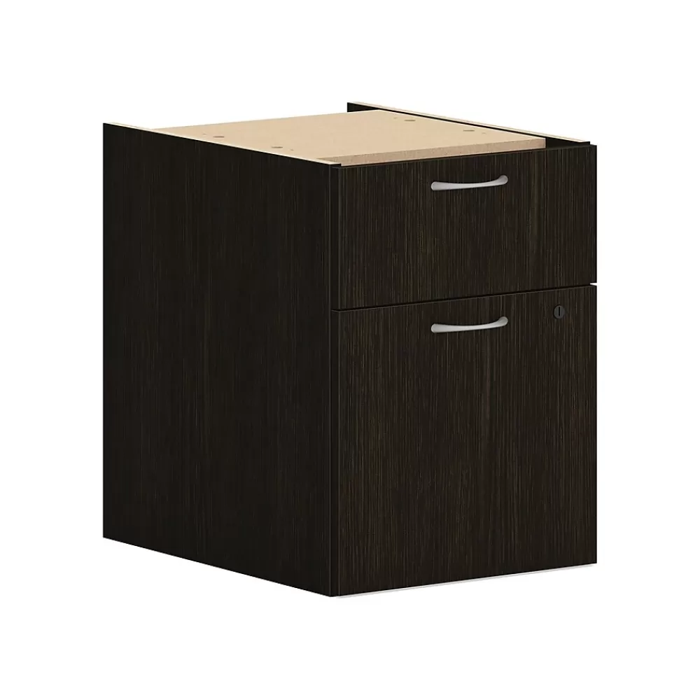 HON Mod 2-Drawer Mobile Vertical File Cabinet, Letter/Legal Size, Lockable, 20"H x 15"W x 20"D, Java Oak (PLPHBFLJ1) Shop