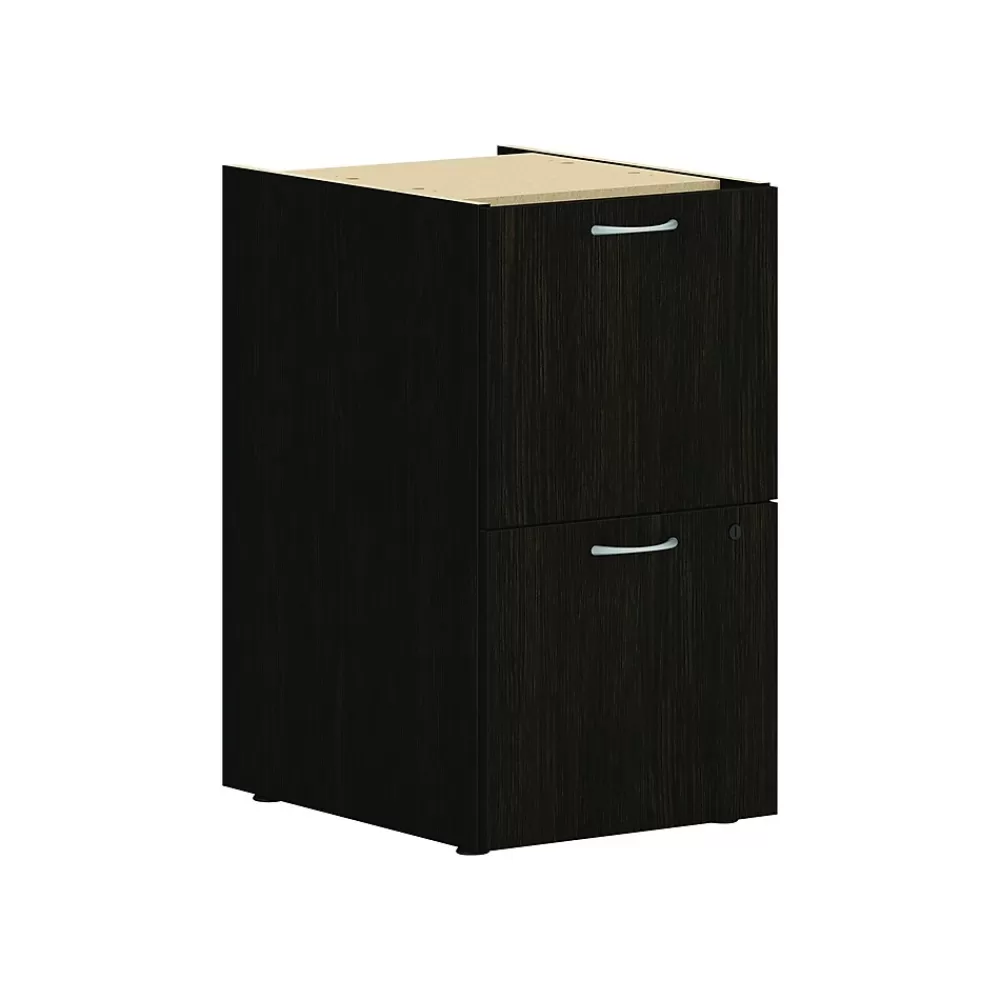HON Mod 2-Drawer Vertical File Cabinet, Support Pedestal, Letter/Legal, Java Oak, 20" (HLPLPSFF.LJA1) Best