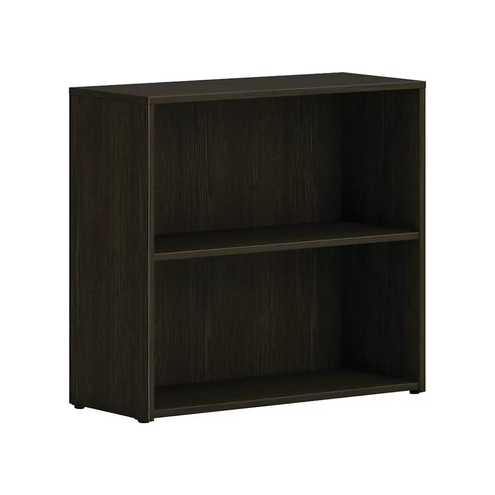 HON Mod 29"H 2-Shelf Bookcase, Java Oak (HLPLBC3013B2.LJA1) Discount