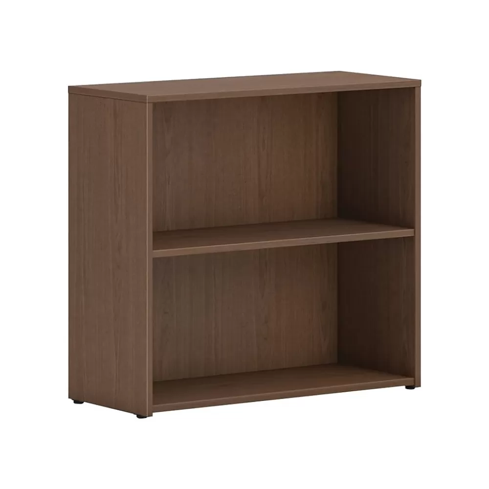 HON Mod 2-Shelf 29"H Bookcase, Sepia Walnut (HLPLBC3013B2.LSE1) Online