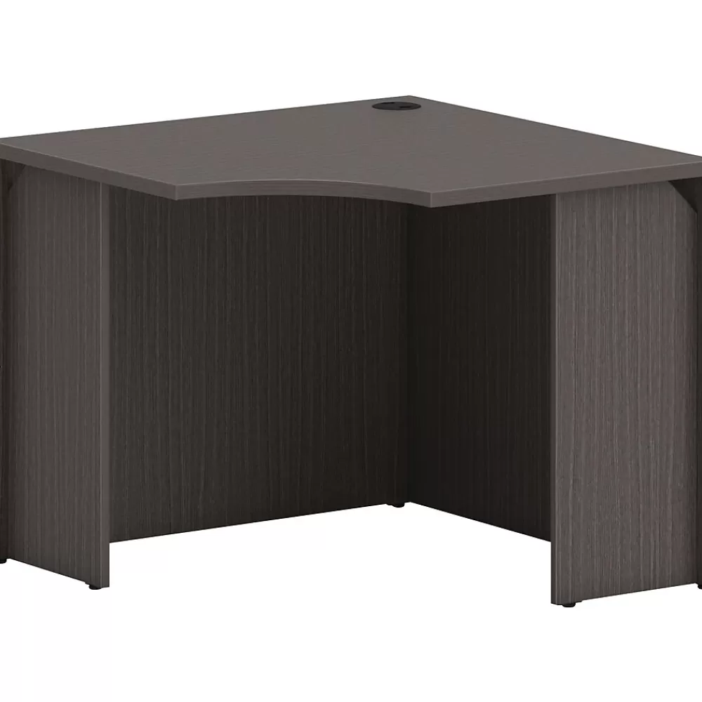 HON Mod 36"W Corner Desk Shell, Slate Teak (LCS36LS1) Clearance