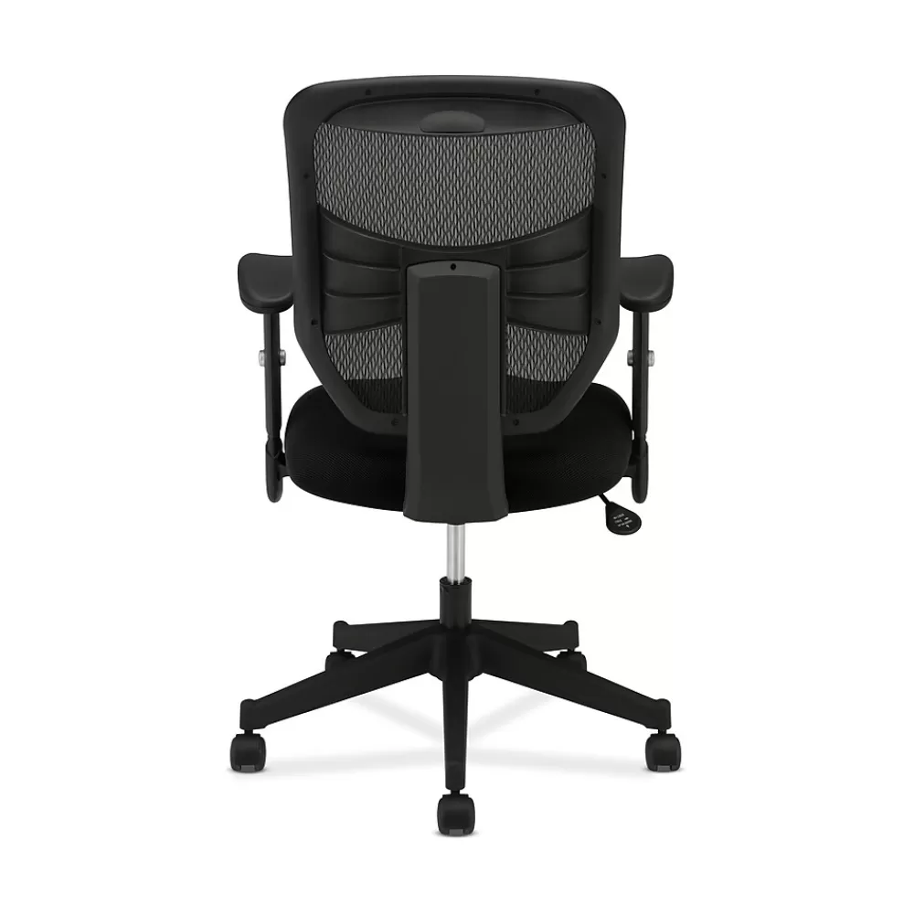 HON Prominent Mesh High-Back Task Chair, Center-Tilt, Adjustable Arms, Black Sandwich (BSXVL531MM10) Best Sale