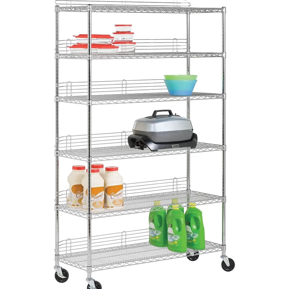 Honey-Can-Do Honey Can Do 6-Tier Steel Shelving 600 Lb. Capacity, Chrome (SHF-0926) Online