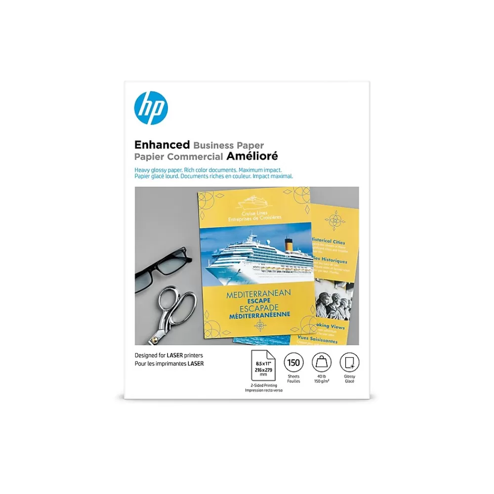 HP Enhanced Glossy Business Paper, 8.5" x 11", 150 Sheet/Pack (Q6611A) Cheap