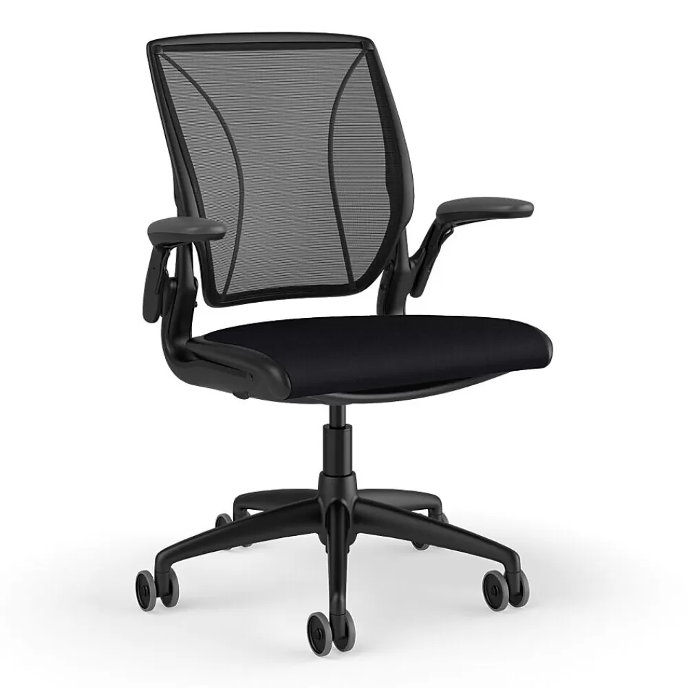 Humanscale Diffrient World Ergonomic Fabric/Mesh Swivel Task Chair, Black (W11BM10CF10SHNSC) Sale