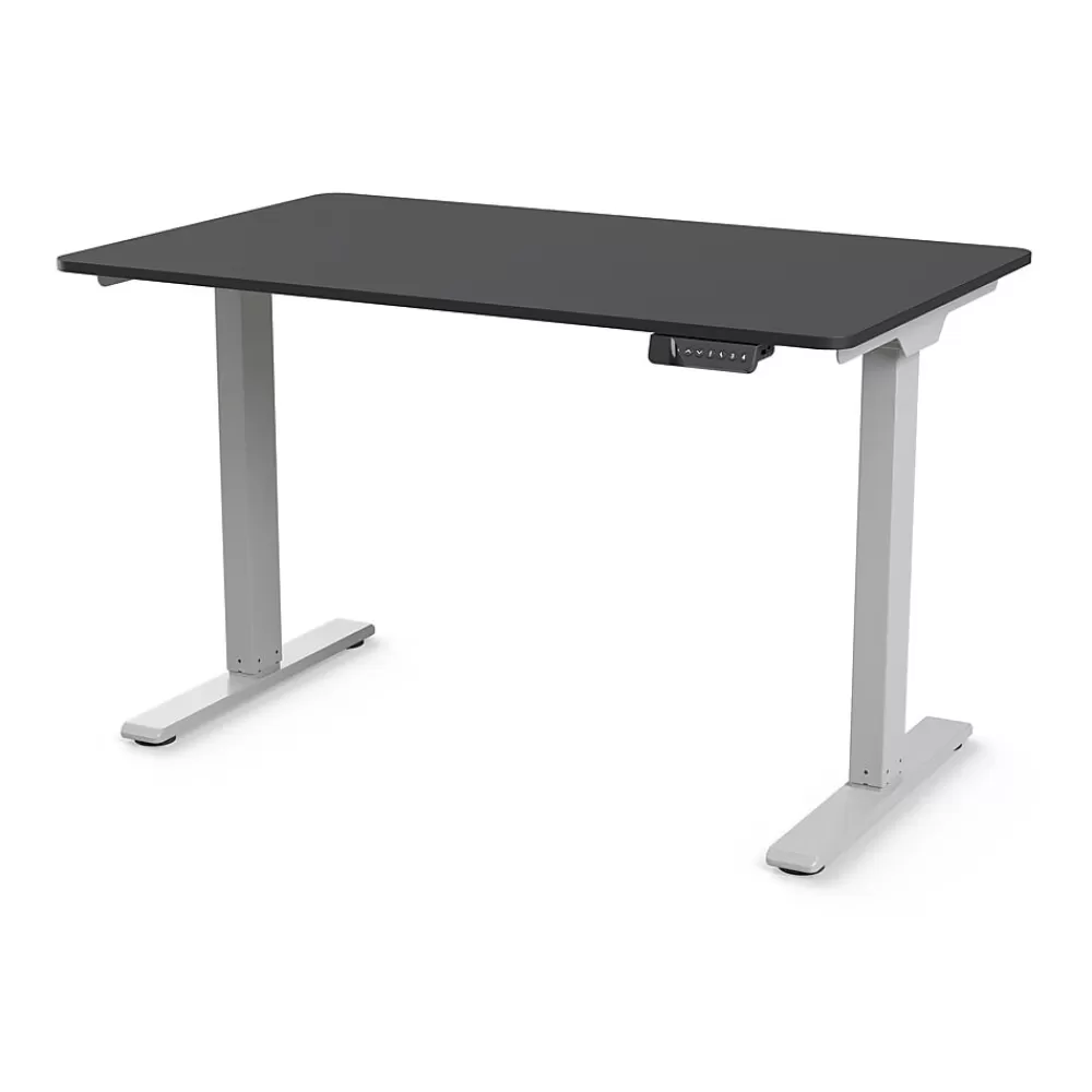 Humanscale eFloat Go 2.0 48"W Electric Rectangular Adjustable Standing Desk, Black (FYH12TS2448BL) Cheap
