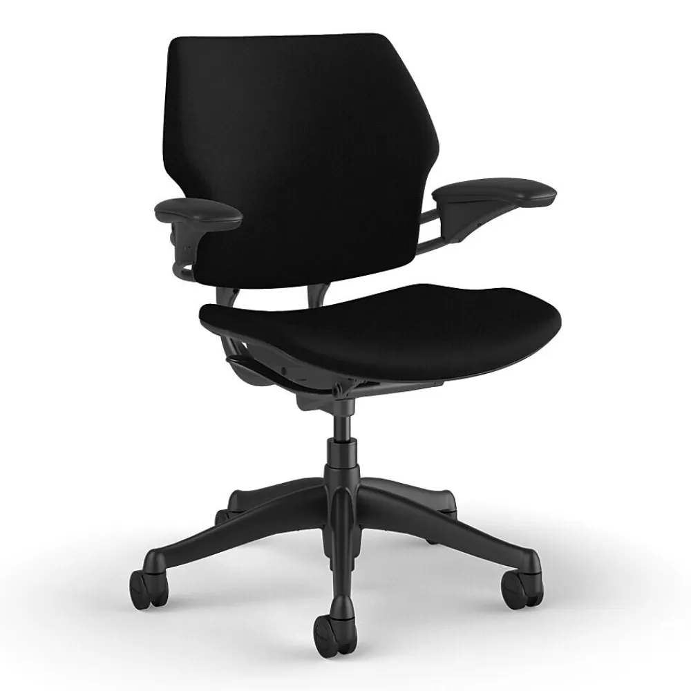 Humanscale Freedom Ergonomic Fabric Swivel Task Chair, Black (F111GCF10XFSHNSC) Cheap