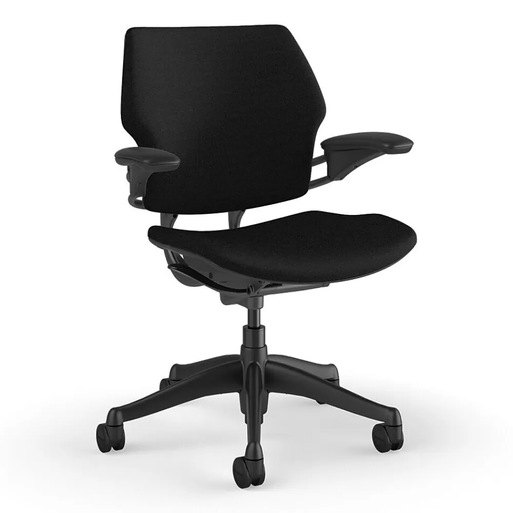 Humanscale Freedom Ergonomic Fabric Swivel Task Chair, Black (F111GFT10XFSHNSC) Sale