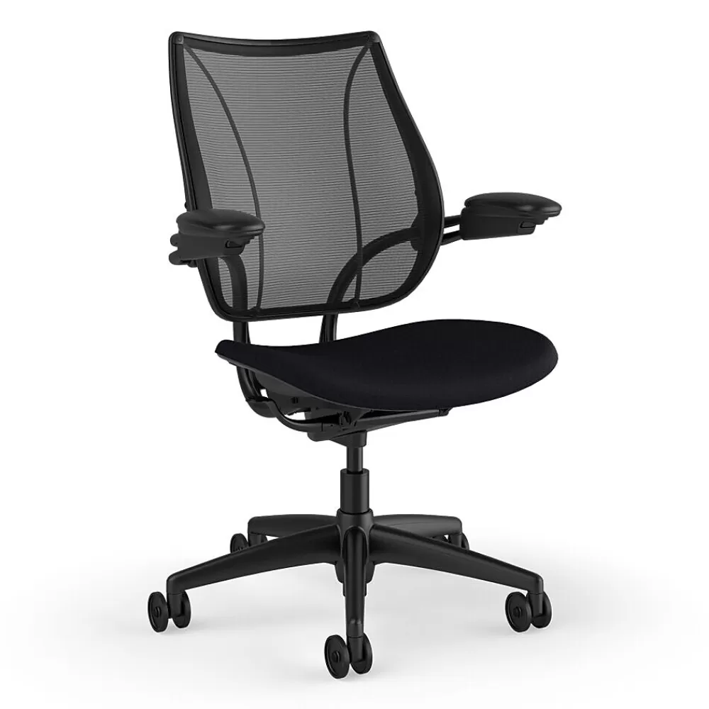 Humanscale Liberty Ergonomic Fabric Swivel Task Chair, Black (L113BM10CF10XFSHNSC) Shop