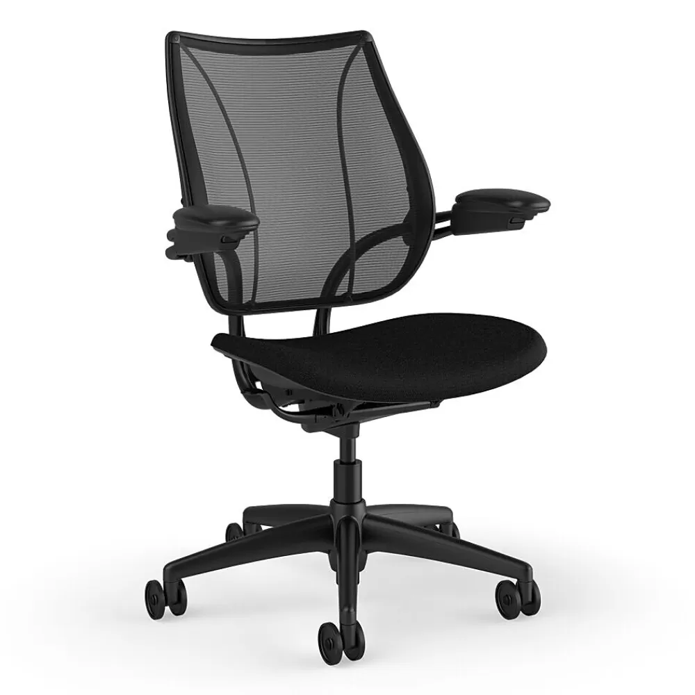 Humanscale Liberty Ergonomic Fabric Swivel Task Chair, Black (L113BM10FT10XFSHNSC) Online