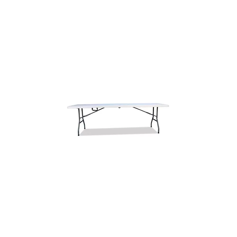 ICEBERG Bifold Resin Folding Table, Rectangular, 94.5" x 29.9" x 30", White Granite Top, 2/Pack (ICE61273) Store